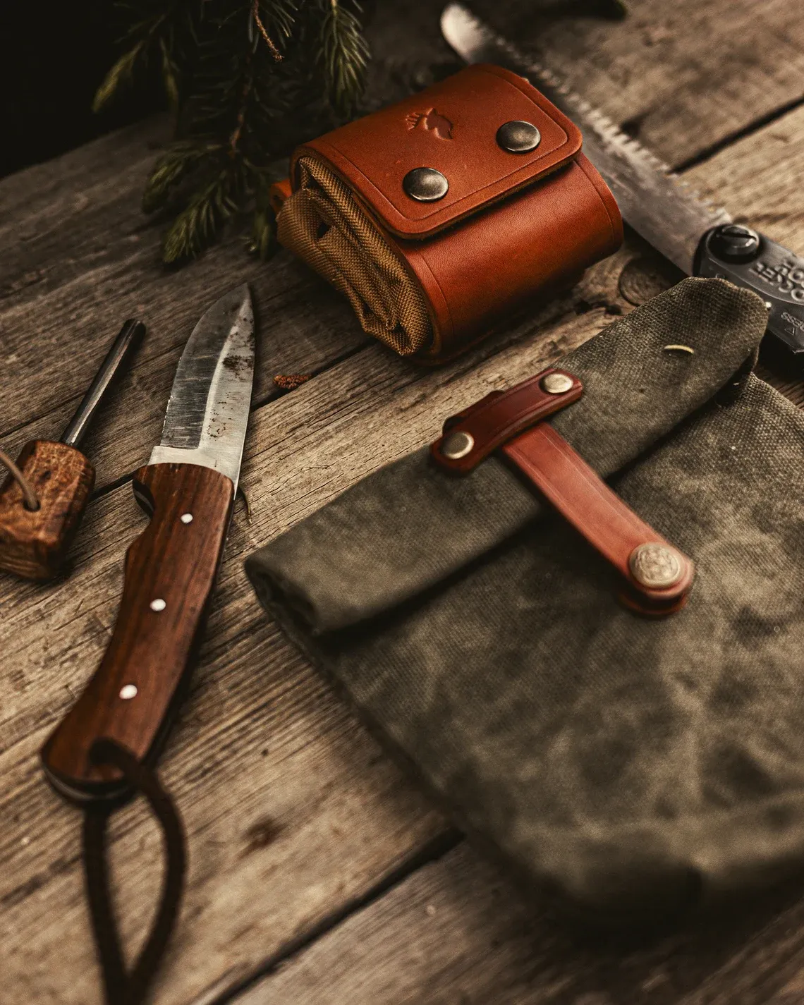 A Bushcraft Foraging Bag for the Woods