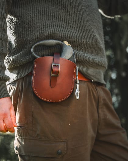 Leather Holster for Flexi Giant XL Dog Lead