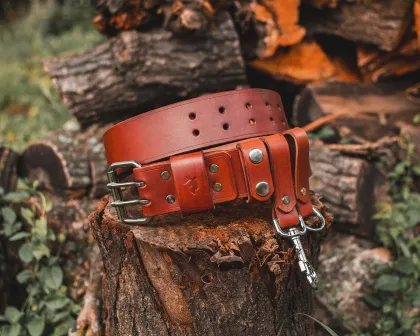 Vegetable-Tanned Leather Bushcraft Belt: Built for Strength and Daily Wear
